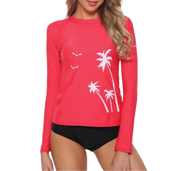 CharmLeaks UPF 50+ Rash Guard long Sleeve Swim Top size M - Picture 1 of 7